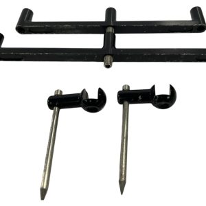 1x Korda Singlez 3 Rod Set (2 Buzzbars, 6 Uprights, 2 Spikes, 2 Stabilisers, ONLY 2 EXTENSIONS NOT 6 AS PICTURED) In Bag - B15 - PRE LOVED - Image 2