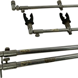 2x Solar Adjustable Buzzbars 10/13'' with Sticks 19'' and Butt Rests - E19 - PRE LOVED - Image 2