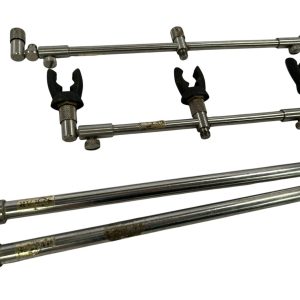 2x Solar Adjustable Buzzbars 10/13'' with Sticks 19'' and Butt Rests - E19 - PRE LOVED - Image 3