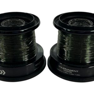 2x Daiwa Tournament Black 5000t Weston Spare Spools - H20 - PRE LOVED