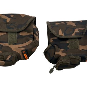 2x Fox Camolite Neoprene Reel Pouches - J22 - PRE LOVED