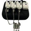 3x Rippton Bite Keeper Alarms with Stainless Bobbins and Chains with Recevier in Case - F10 - PRE LOVED