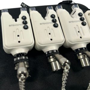 3x Rippton Bite Keeper Alarms with Stainless Bobbins and Chains with Recevier in Case - F10 - PRE LOVED - Image 3