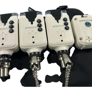 3x Rippton Bite Keeper Alarms with Stainless Bobbins and Chains with Recevier in Case - F10 - PRE LOVED - Image 4