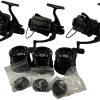 3x ESP Onyx Big Pit Compacts with Spare Spools and Caps - S152 - PRE LOVED