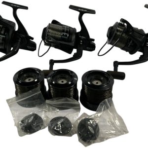 3x ESP Onyx Big Pit Compacts with Spare Spools and Caps - S152 - PRE LOVED