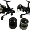 2x Shimano ST 6000RA with  2 Spare Spools - G25 - PRE LOVED
