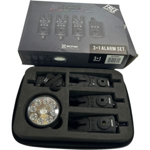 3x Sonik SKS2 Alarms with Receiver, Bivvy Light in Case/Box - U105 - PRE LOVED - Image 5