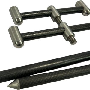 2x Century Carbon 2 Rod Fixed 5.5/6.5'' Buzzbars with Century 8/10'' Sticks  - B3 - PRE LOVED - Image 2
