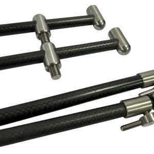 2x Century Carbon 2 Rod Fixed 5.5/6.5'' Buzzbars with Century 8/10'' Sticks  - B3 - PRE LOVED - Image 4
