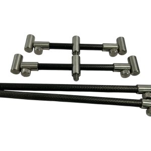 2x Century Carbon ADJ 3 Rod 7/8'' Buzzbars with Century 12'' Sticks  - E5 - PRE LOVED