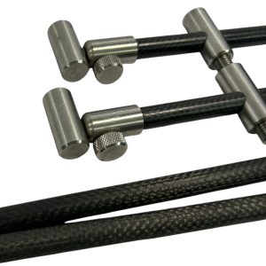 2x Century Carbon ADJ 3 Rod 7/8'' Buzzbars with Century 12'' Sticks  - E5 - PRE LOVED - Image 2