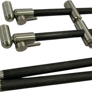 2x Century Carbon ADJ 3 Rod 9.5/10.5'' Buzzbars with Century 12'' Sticks - D15 - PRE LOVED - Image 2