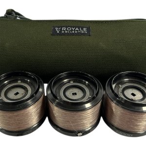 3x Shimano Ultegra 14000 XTD Spare Spools in Fox Royale Spool Case - C1 - PRE LOVED