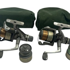 2x Shimano KX3000 Reels with Spare Spools in Cases - H27 - PRE LOVED