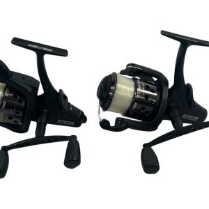 2x Fox Stratos FS 1000 E Reels (One Line Clip Iffy) - F15 - PRE LOVED