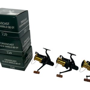 3x Daiwa Crosscast 45 SCW Gold Spool with Boxes - PRE LOVED