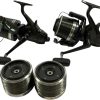 2x Shimano Big Bait Runner Long Cast 14000 with Spare Spools - G20 - PRE LOVED