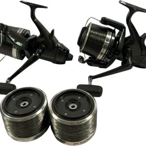 2x Shimano Big Bait Runner Long Cast 14000 with Spare Spools - G20 - PRE LOVED