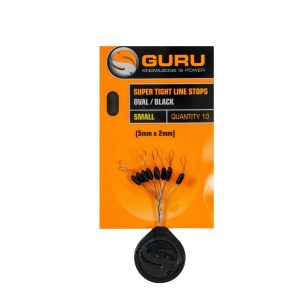 Guru Super Tight Line Stops Oval Black - Image 3