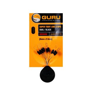 Guru Super Tight Line Stops Oval Black - Image 2
