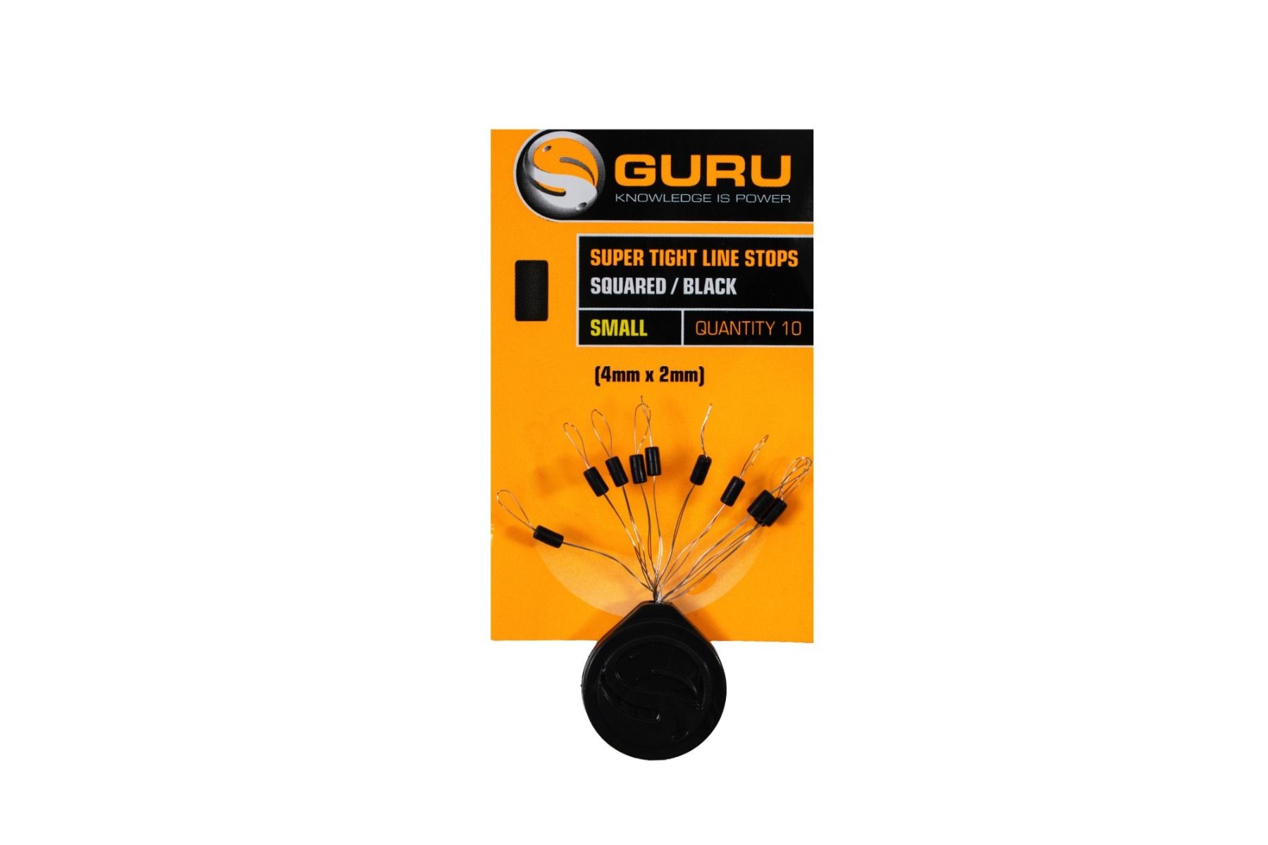 Guru Super Tight Line Stops Squared Black - Image 4