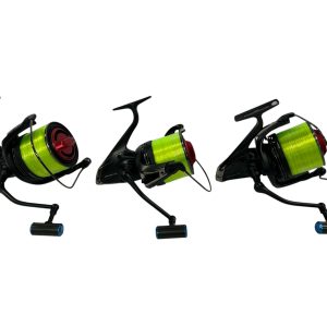 3x Shimano Aero Technium MGS 14000 XTD with Custom Spool Caps and Custom Handles - PRE LOVED