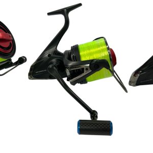 3x Shimano Aero Technium MGS 14000 XTD with Custom Spool Caps and Custom Handles - PRE LOVED - Image 3