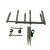 1x Korda Singlez Stainless 3 Rod Set with Stabilisers and Lock it Tool - 11.5/9.5'' Buzzbars and 3/5'' Uprights  - E7 - PRE LOVED