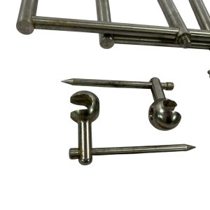 Alternative view of 1x Korda Singlez Stainless 3 Rod Set with Stabilisers and Lock it Tool - 11.5/9.5'' Buzzbars and 3/5'' Uprights  - E7 - PRE LOVED