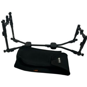 1x Fox Black Label 3 Rod Pod with Butt Grips in Case - U149 - PRE LOVED