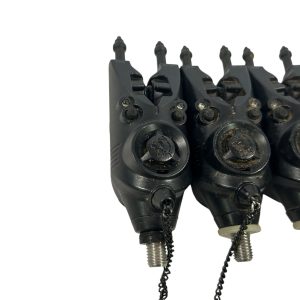 Alternative view of 3x Nash R3 Alarms with Nash Bobbins - One Has a Funny LED - PRE LOVED