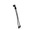 2x Black Bobbin Chains with Plastic Hockey Sticks - 6'' - B5 - PRE LOVED