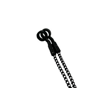 Alternative view of 2x Black Bobbin Chains with Plastic Hockey Sticks - 6'' - B5 - PRE LOVED