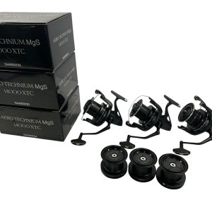 3x Shimano Aero Technium Mgs 14000 XTC with Spare Spools in Boxes - MINT  - PRE LOVED