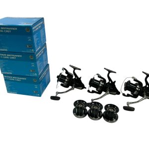 3x Shimano Medium Baitrunner XT-A Longcast with Spare Spools in Boxes - PRE LOVED