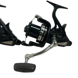 Alternative view of 3x Shimano Medium Baitrunner XT-A Longcast with Spare Spools in Boxes - PRE LOVED