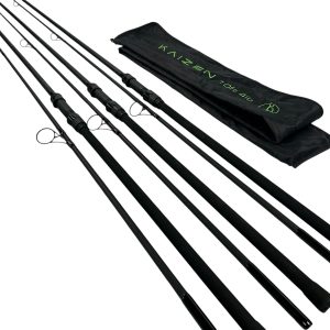 3x Korda Kaizen Green 10ft 4lb in Sleeves - GRE657 - PRE LOVED