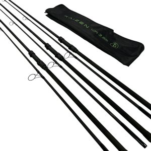 3x Korda Kaizen Green 10ft 3.5lb in Sleeves - RED314 - PRE LOVED