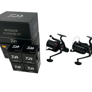 2x Daiwa 22 Whisker 45 SCW QD-OT with 4 Spare Spools in Boxes - PRE LOVED