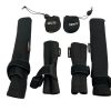 2x Grey Tip and Butt Protectors with 50mm Covers - A9 - PRE LOVED