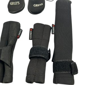 2x Grey Tip and Butt Protectors with 50mm Covers - A9 - PRE LOVED - Image 4