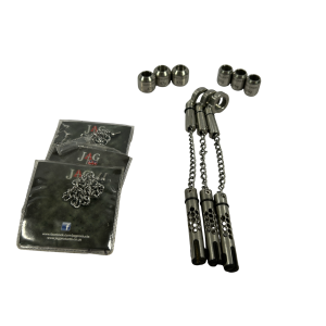 Alternative view of 3x Jag Safe Liners with Chains, Jag Hockey Sticks, Spare Chains and 6 Weights - C13 - PRE LOVED
