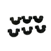 6x Jag Black Small Lockdown Inserts  - E20 - PRE LOVED