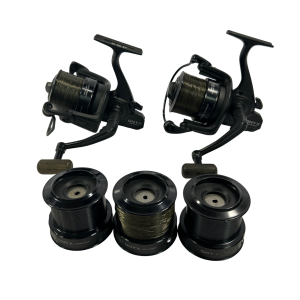 Alternative view of 2x ESP Onyx Compact Reels with 3 Spare Spools  - D23 - PRE LOVED