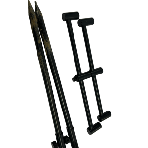 Alternative view of 2x Fox Black Label Slim 3 Rod 9/10'' Buzzbars and 12'' Sticks - C13 - PRE LOVED