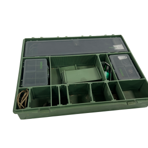 1x Thesus Large Tackle Box - 4 Compartment Boxes and 2 Rig Cases Inside - U147 - PRE LOVED - Image 6