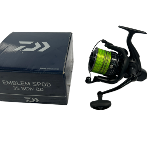 1x Daiwa Emblem 35 SCW QD Spod Reel in Box  - C2 - PRE LOVED