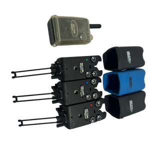 Alternative view of 3x Delkim Txi Plus with Receiver, D-Locks, Lights - G/B/R - G11 - PRE LOVED