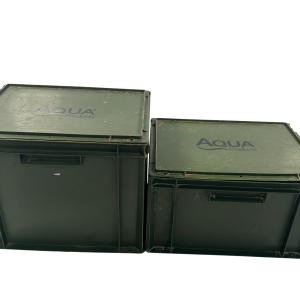 Alternative view of 2x Aqua Storage Boxes Small/Medium  - AB - PRE LOVED